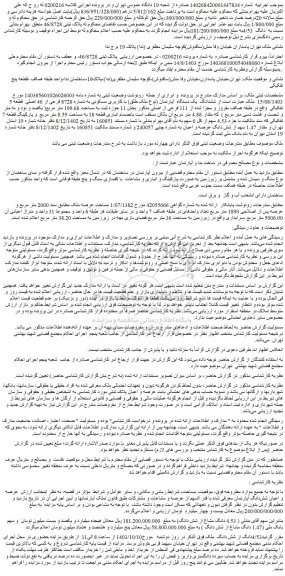 مزایده فروش ششدانگ یک دستگاه آپارتمان (نوع ملک طلق) با کاربری مسکونی به شماره 8728 فرعی از 46 اصلی