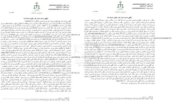 مزایده فروش ششدانگ یکدستگاه آپارتمان اداری با کاربری اداری