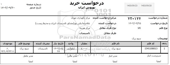 استعلام سود پرک 