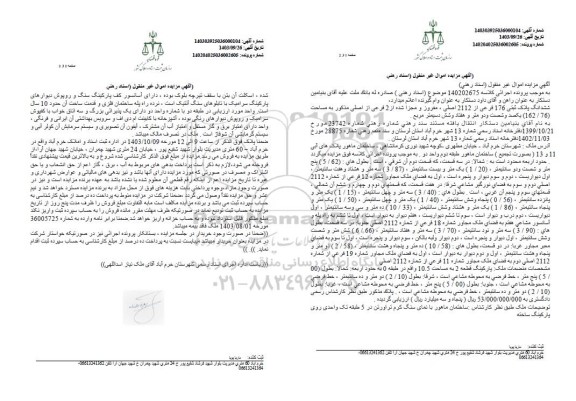 مزایده فروش ششدانگ پلاک ثبتی 176 فرعی از 2112 اصلی مفروز و مجزا شده