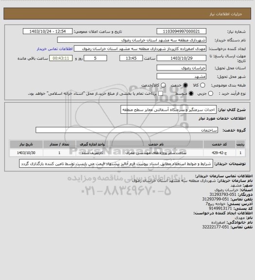 استعلام احداث سرعتگیر و سرعتکاه آسفالتی معابر سطح منطقه