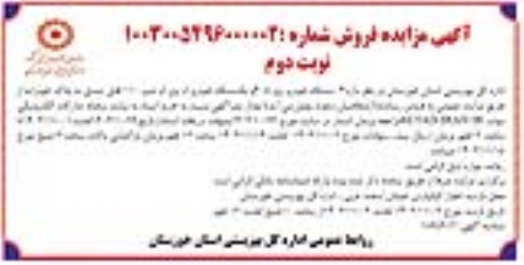 مزایده 4 دستگاه خودرو پژو 405 و یکدستگاه خودرو ام وی ام تیپ- نوبت دوم