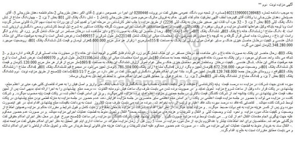 مزایده ملک