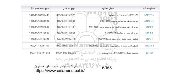 استعلام صفحه کلید صنعتی  و ... 