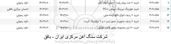 استعلام خرید هوزینگ بیرینگ تینشن PC01