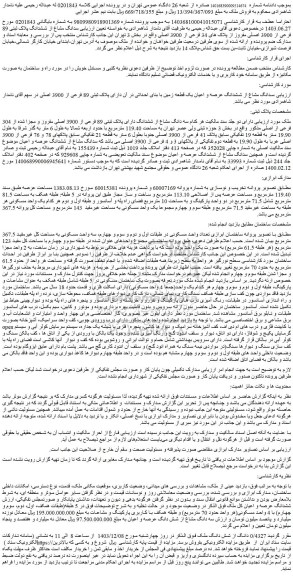 مزایده 0/4327 دانگ از شش دانگ ملک