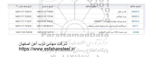 استعلام لاک و حلال ...