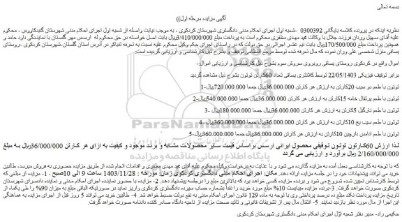 مزایده توتون با طعم دو سیب 20کارتن