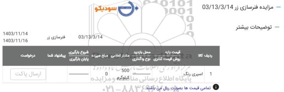 مزایده اسپری رنگ
