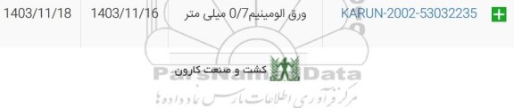 استعلام ورق آلومینیوم 0.7 میلی متر 