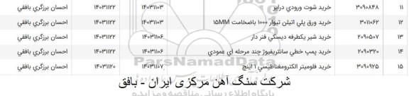 استعلام خرید شوت ورودی درایر ...