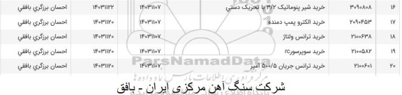 استعلام خرید شیر پنوماتیک 3/2 با تحریک دستی