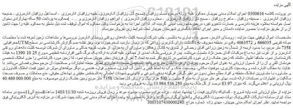 مزایده ملک 