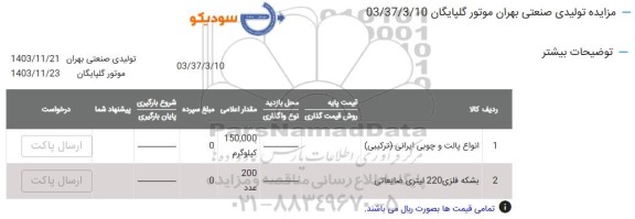 مزایده انواع پالت و چوبی ایرانی (ترکیبی) و....