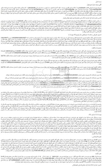 مزایده 33.97سهم مشاع از 200 سهم عرصه و اعیان ملک