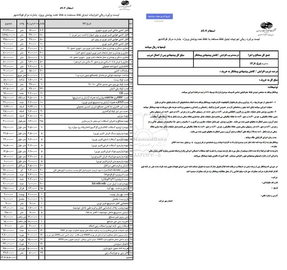 استعلام اجراییات تبدیل نقاط مستعد به نقاط تحت پوشش پروژه 