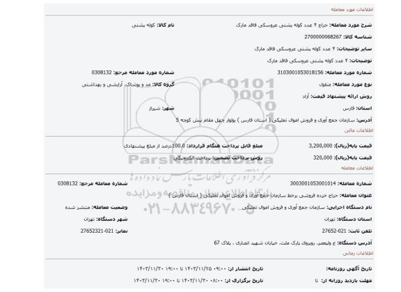 ۴ عدد کوله پشتی عروسکی فاقد مارک