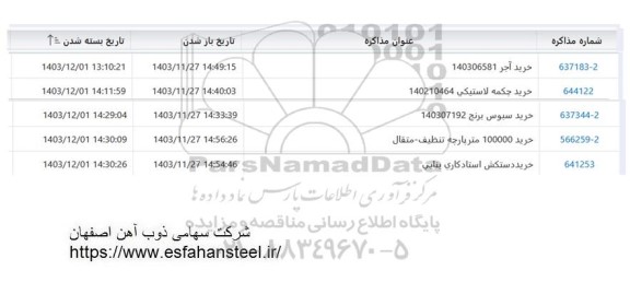 استعلام خرید آجر و ... 
