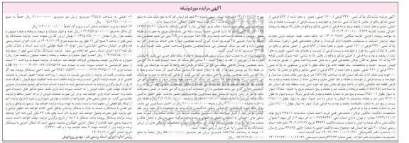 مزایده ششدانگ پلاک ثبتی 3420 فرعی از 271 اصلی