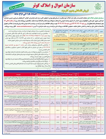 مزایده فروش ملک 