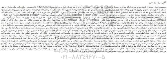 مزایده ملک پلاک ثبتی به شماره 33 فرعی از 335 اصلی