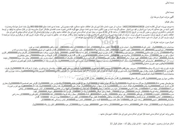مزایده سبد اسباب بازی و...