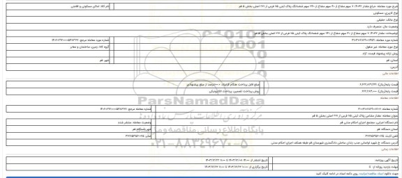 مزایده، مقدار 4032/ 7 سهم مشاع از 40 سهم مشاع از 240 سهم ششدانگ پلاک ثبتی 115 فرعی از 271 اصلی بخش 5 قم