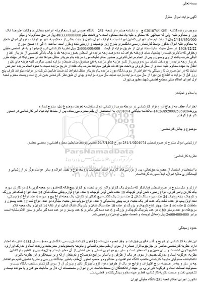 مزایده یک کارتن واشر توری تخت، دو کارتن پیچ فلکه کله قندی و...