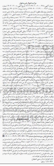 مزایده فروش یک قطعه ساختمان به مساحت 151.22 مترمربع