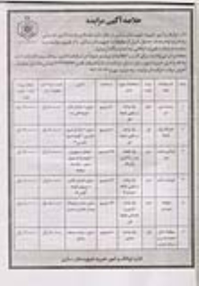 مزایده تعدادی واحد اداری خدماتی