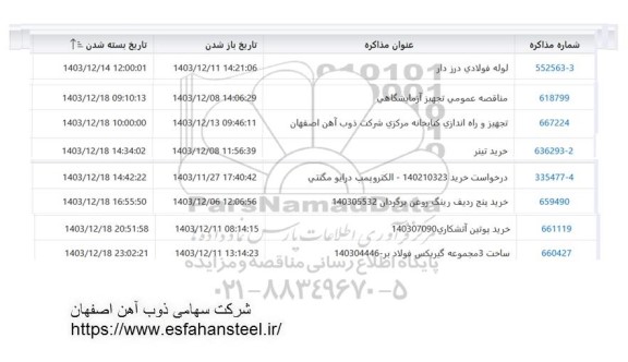 استعلام لوله فولادی درزدار ...