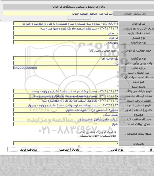 مناقصه, تعلیق شکن