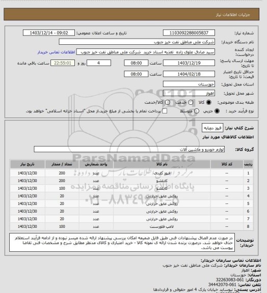 استعلام فیوز دوپایه