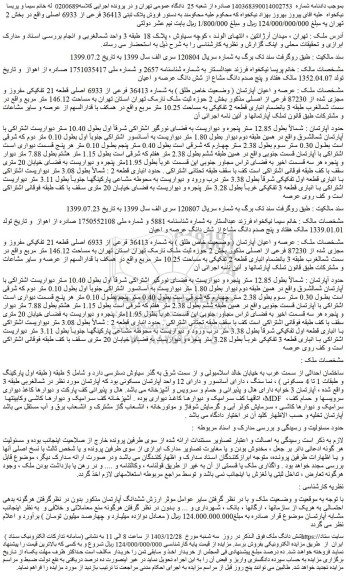 مزایده فروش پلاک ثبتی 36413 فرعی از 6933 اصلی