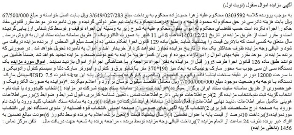 مزایده یک دستگاه سی ان سی چوب سه محور مارک یونیمیک به ابعاد میز 190*370 متر با تابلو برق و کنترل و اینورتر