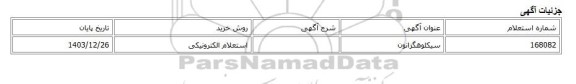 استعلام الکترونیکی، سیکلوهگزانون
