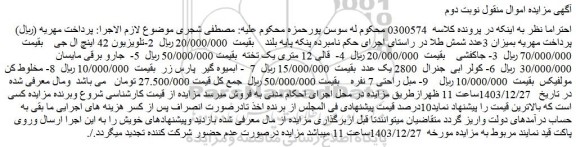 مزایده پنکه پایه بلند .....