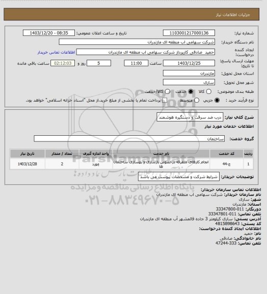 استعلام درب ضد سرقت و دستگیره هوشمند