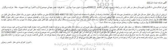 مزایده  امتیاز مسکن ملی کیان دو