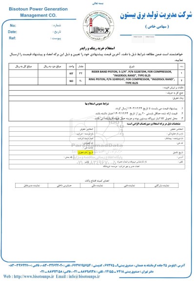 استعلام خرید رینگ و رایدر