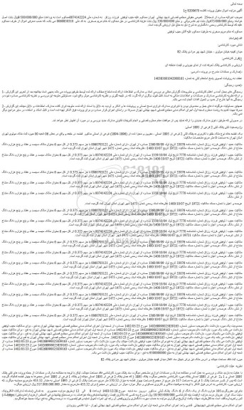 مزایده یک قطعه خانه نوع ملک طلق با کاربری به پلاک ثبتی 2 فرعی از 1895 اصلی ، مفروز و مجزا شده از (1896-1894) فرعی از اصلی