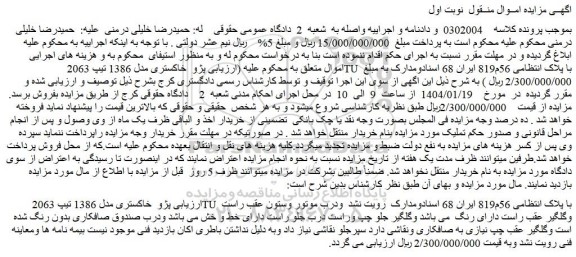 مزایده خودرو پژو خاکستری مدل 1386 تیپ 2063TU
