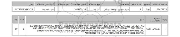 استعلام رولیک