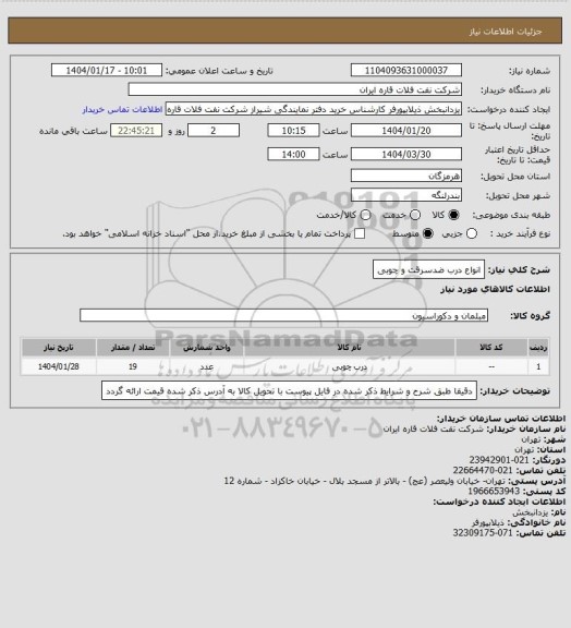 استعلام انواع درب ضدسرقت و چوبی