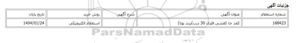استعلام الکترونیکی، کمد جا کفشی فلزی 30 درب)برند بوتا)