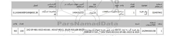استعلام رولر هرزه گرد