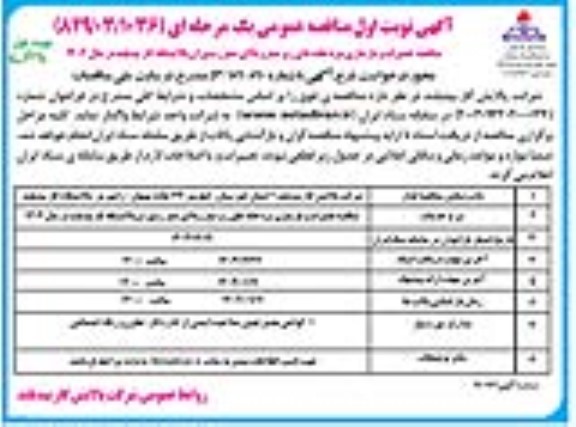 مناقصه تعمیرات و بازسازی سردخانه های زیر صفر و بالای صفر رستوران