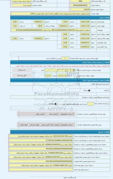 مزایده ، مزایده عمومی محدوده های معدنی(بهره برداری و گواهی کشف) جنوب کرمان-بهمن ماه 1403
