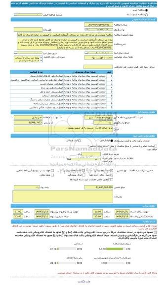 مناقصه، مناقصه عمومی یک مرحله ای پروژه  زیر سازی و آسفالت اساسی با فینیشر در خیابان اوحدی حد فاصل تقاطع کریم خان تا چراغ قرمزو تقاطع خیابان قانون و ضلع غربی خ