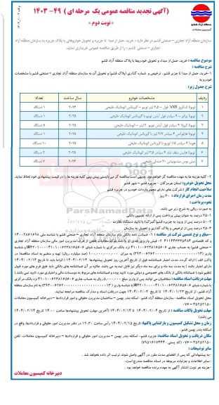 تجدید مناقصه تویوتا لندکروز VXR ....- نوبت دوم